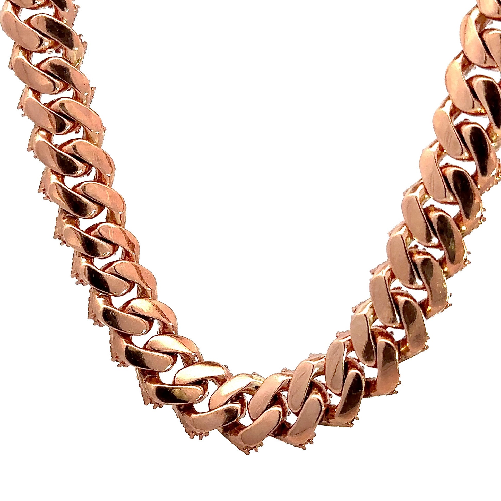Back of Rose Gold Chain with no Diamonds