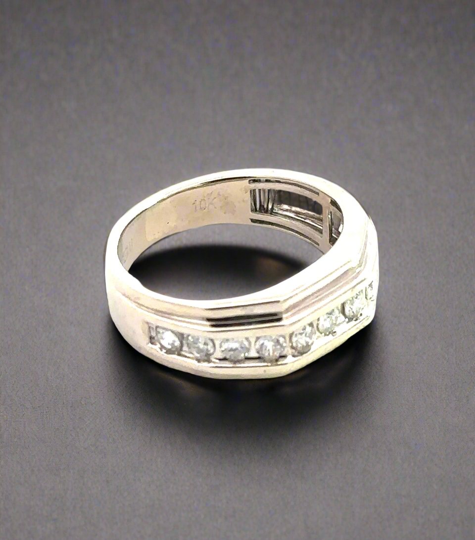 Inside of band ring with 10K stamp