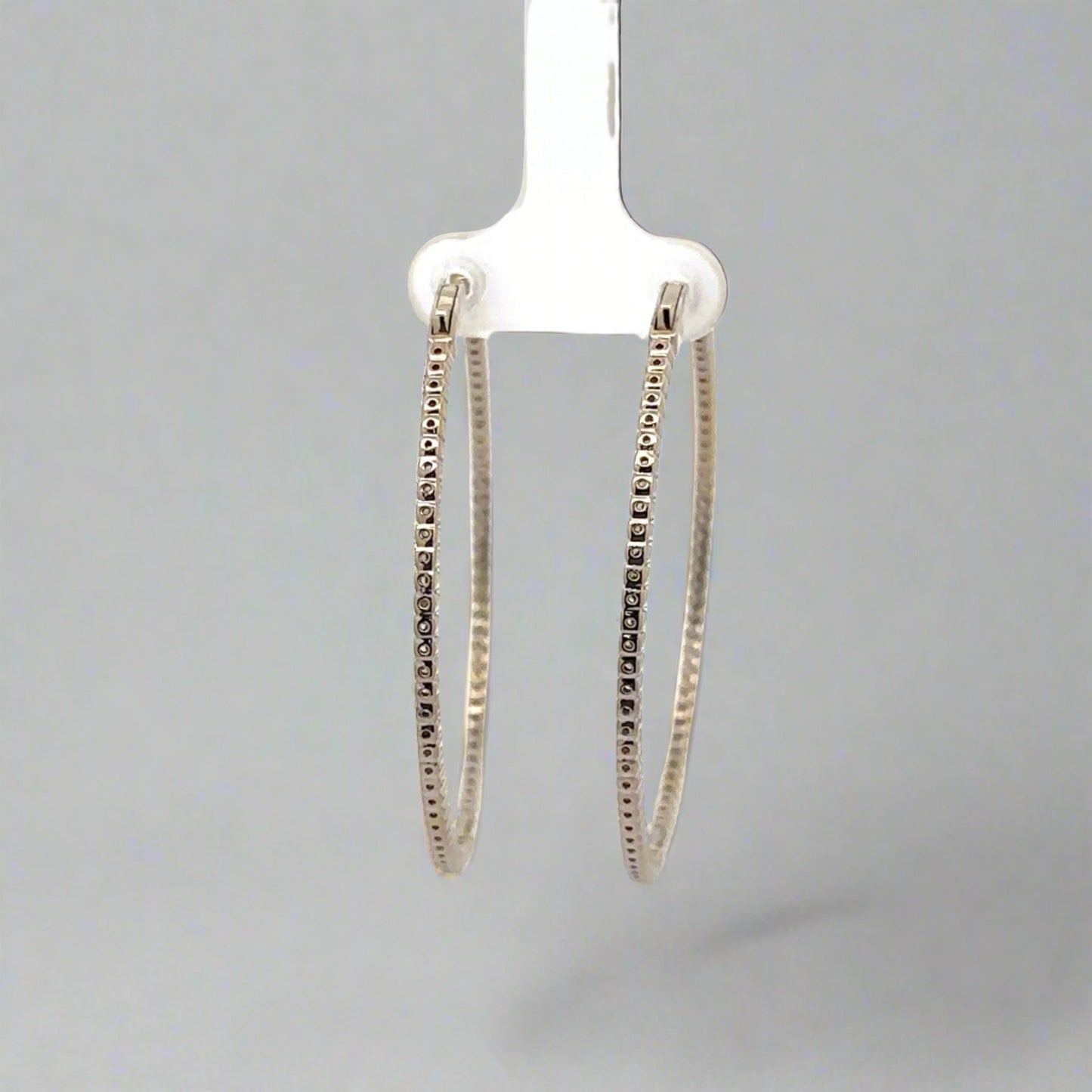Back of white gold hoops