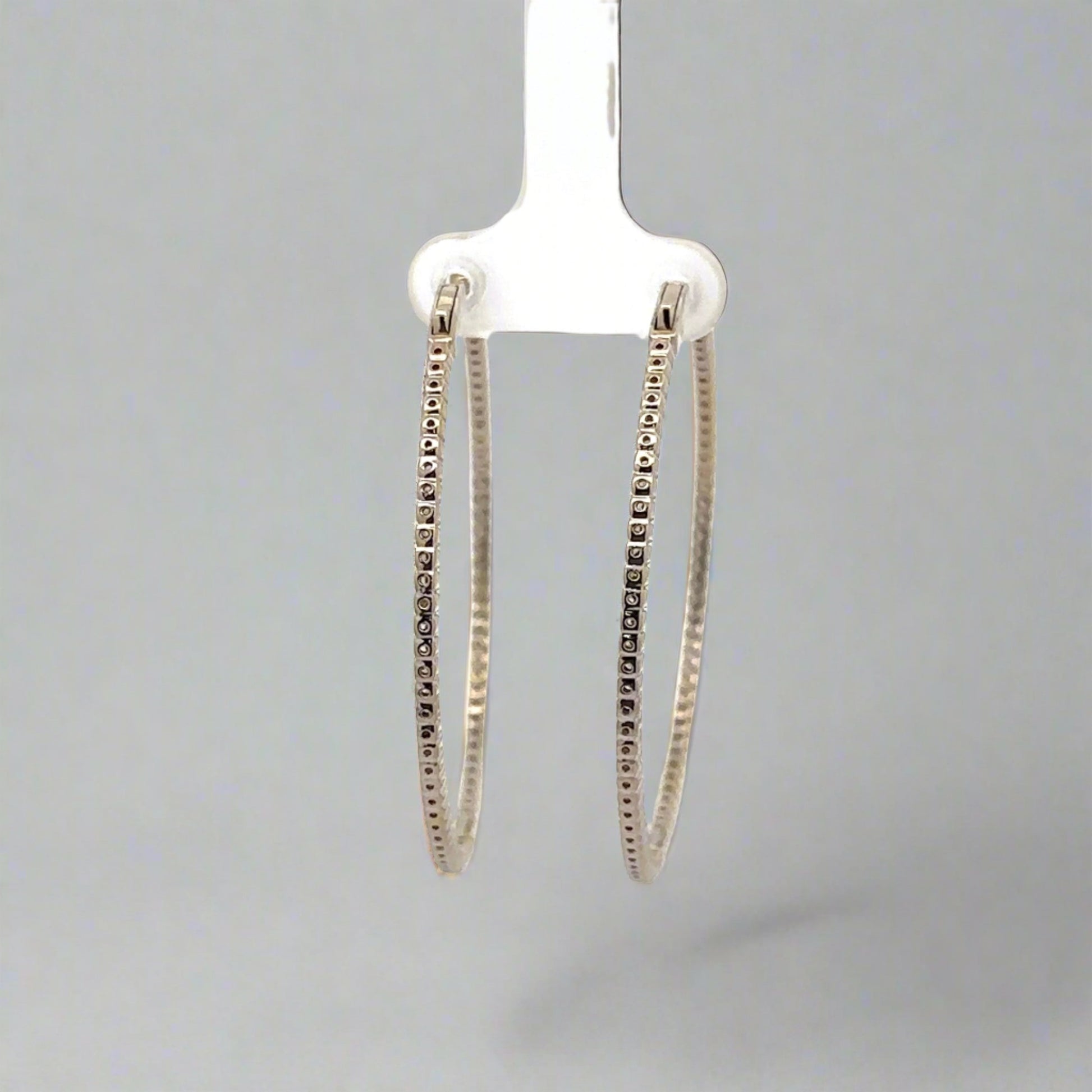 Back of white gold hoops