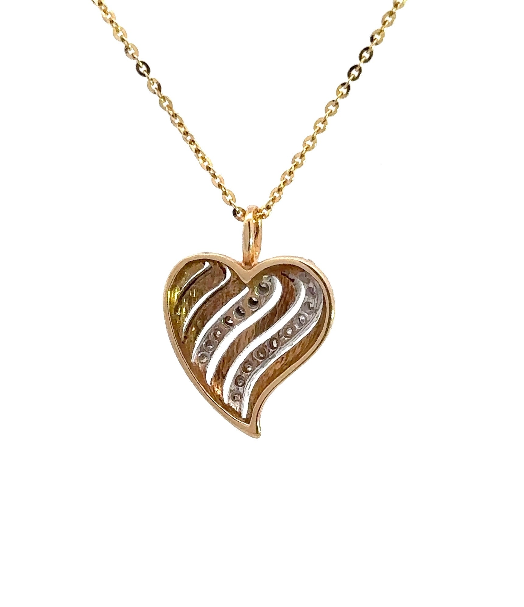 back of heart necklace with open back