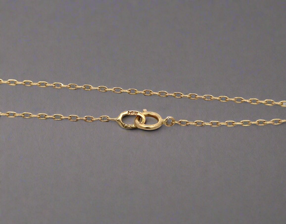 Spring ring clasp with 14K stamp