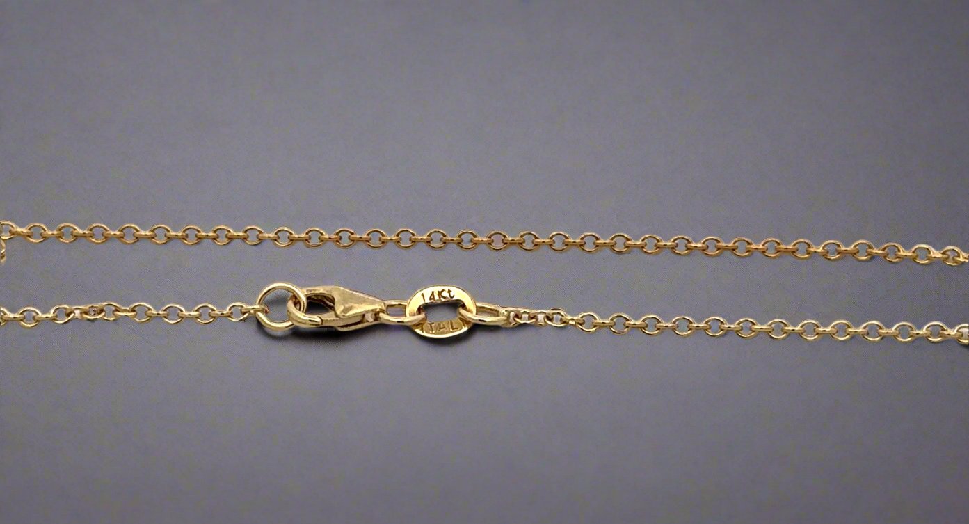 14K stamp on lobster clasp