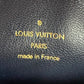 Close up of interior Louis Vuitton logo