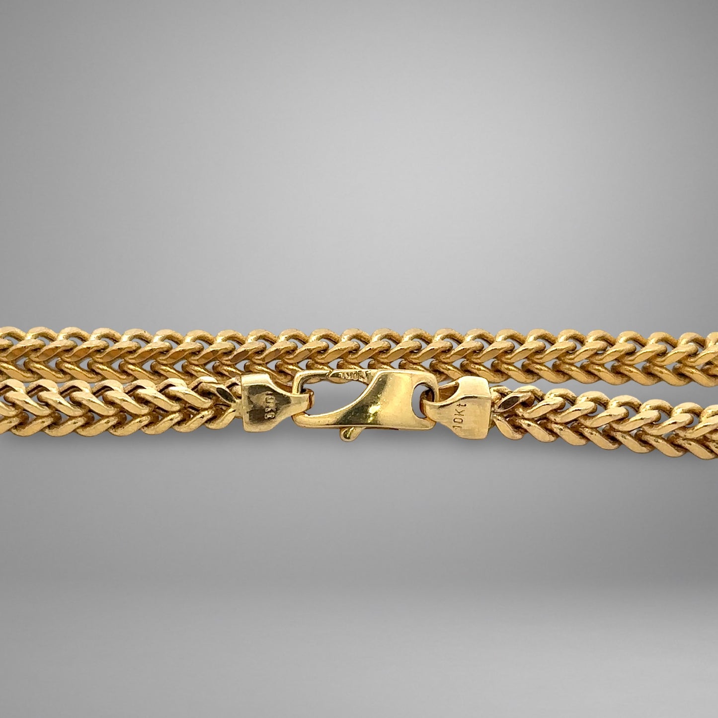 Gold lobster clasp with 10K stamp