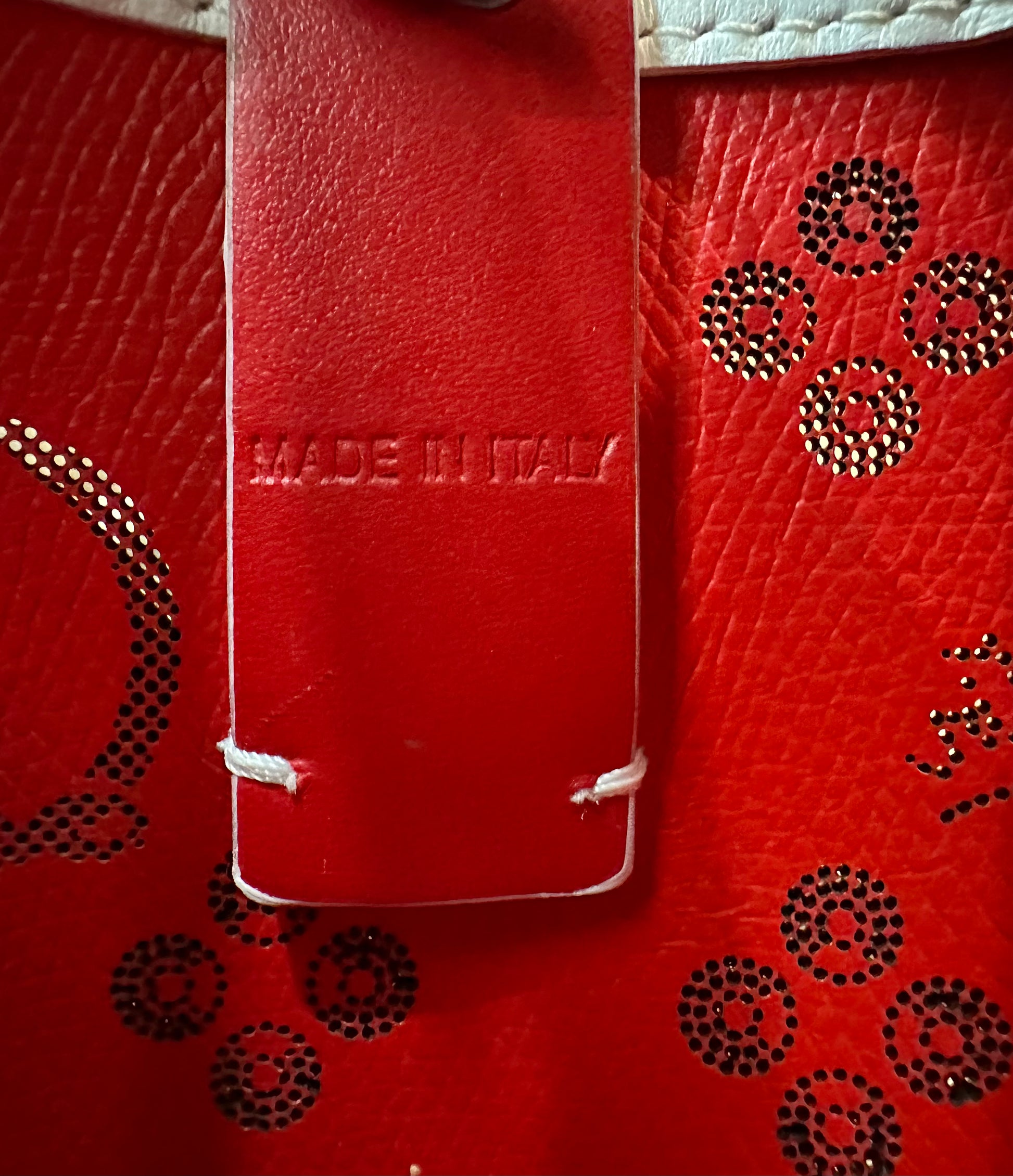 "Made in Italy" inside purse