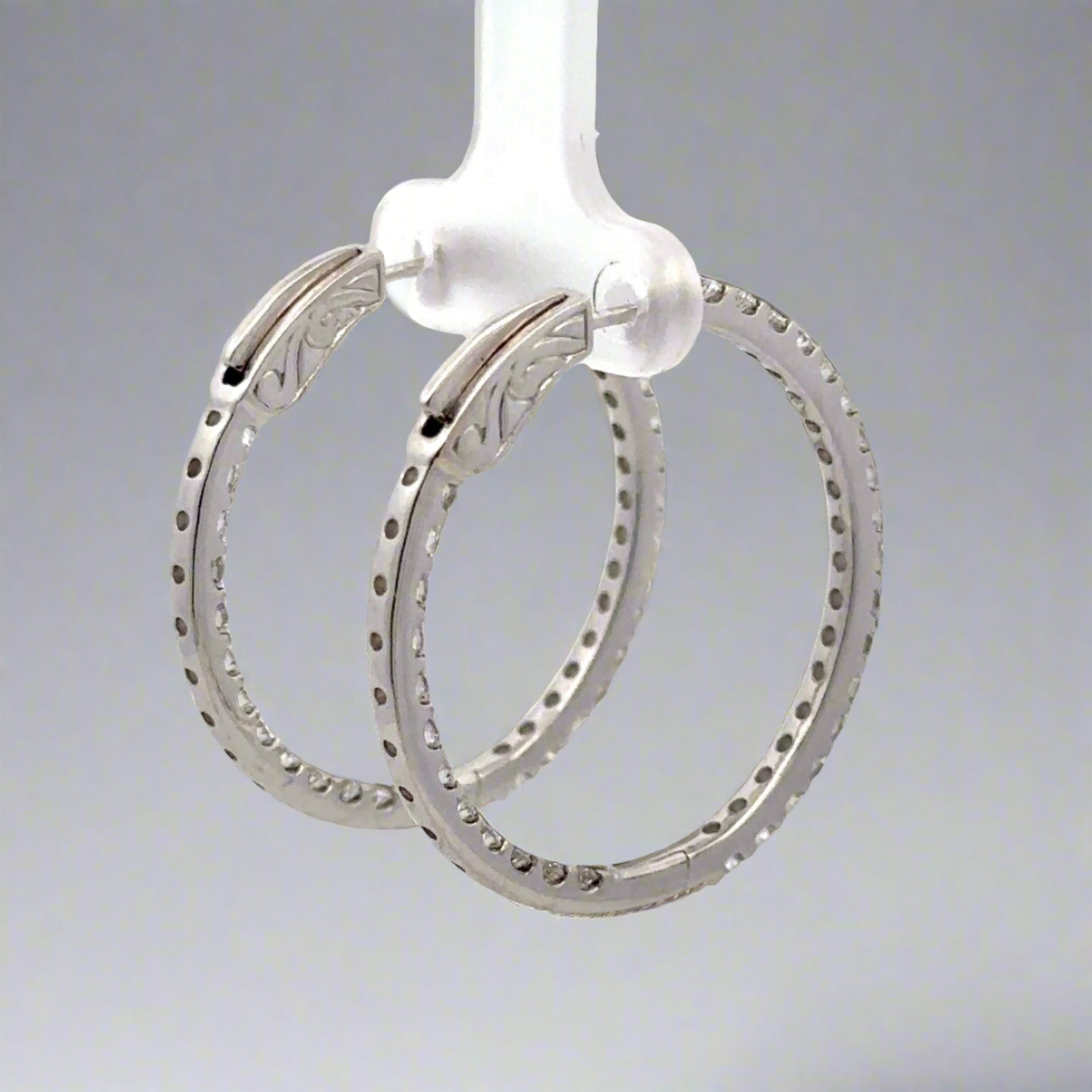 Back of diamond hoops