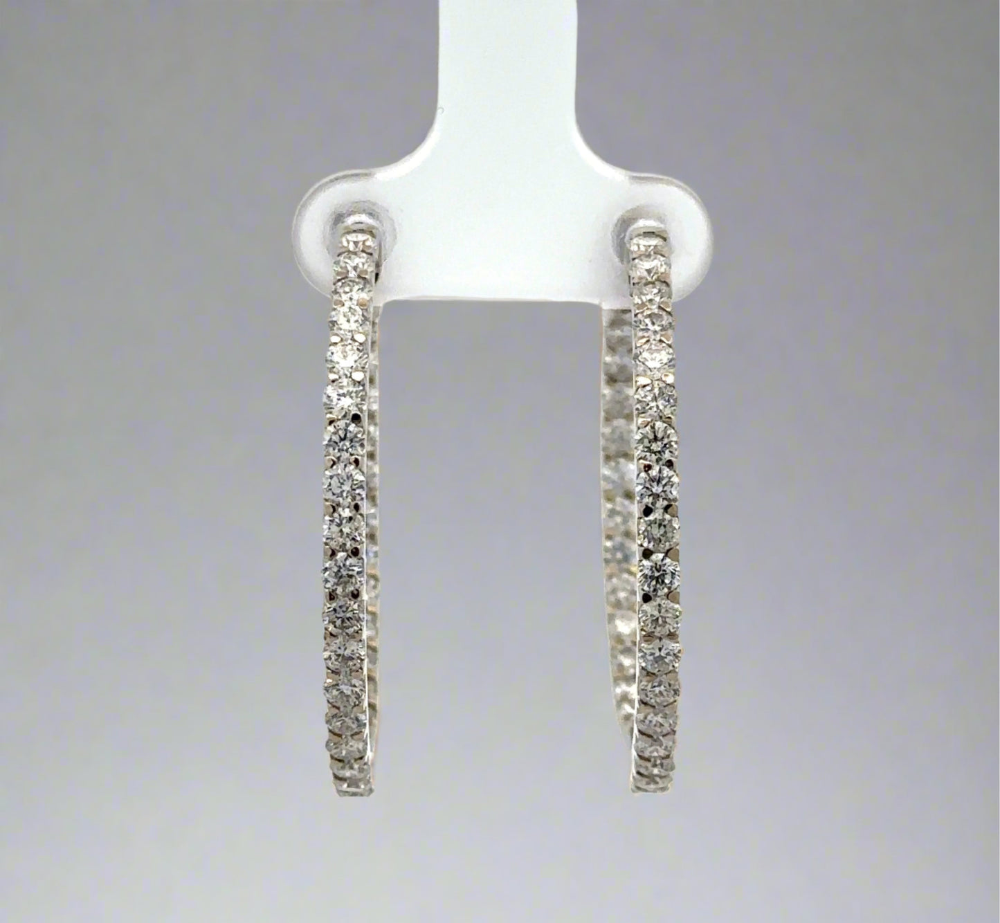 Front of diamond hoops