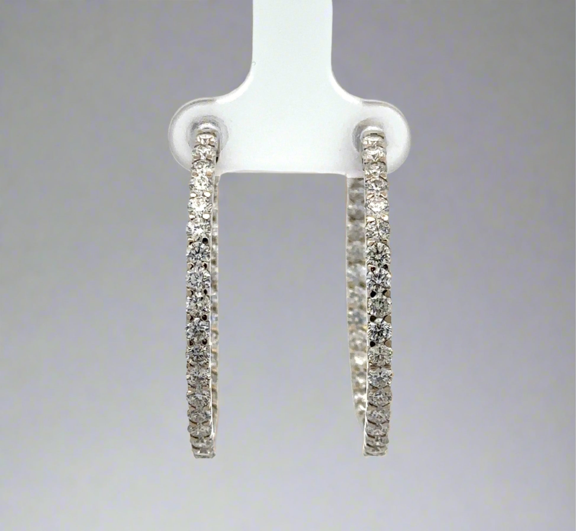 Front of diamond hoops