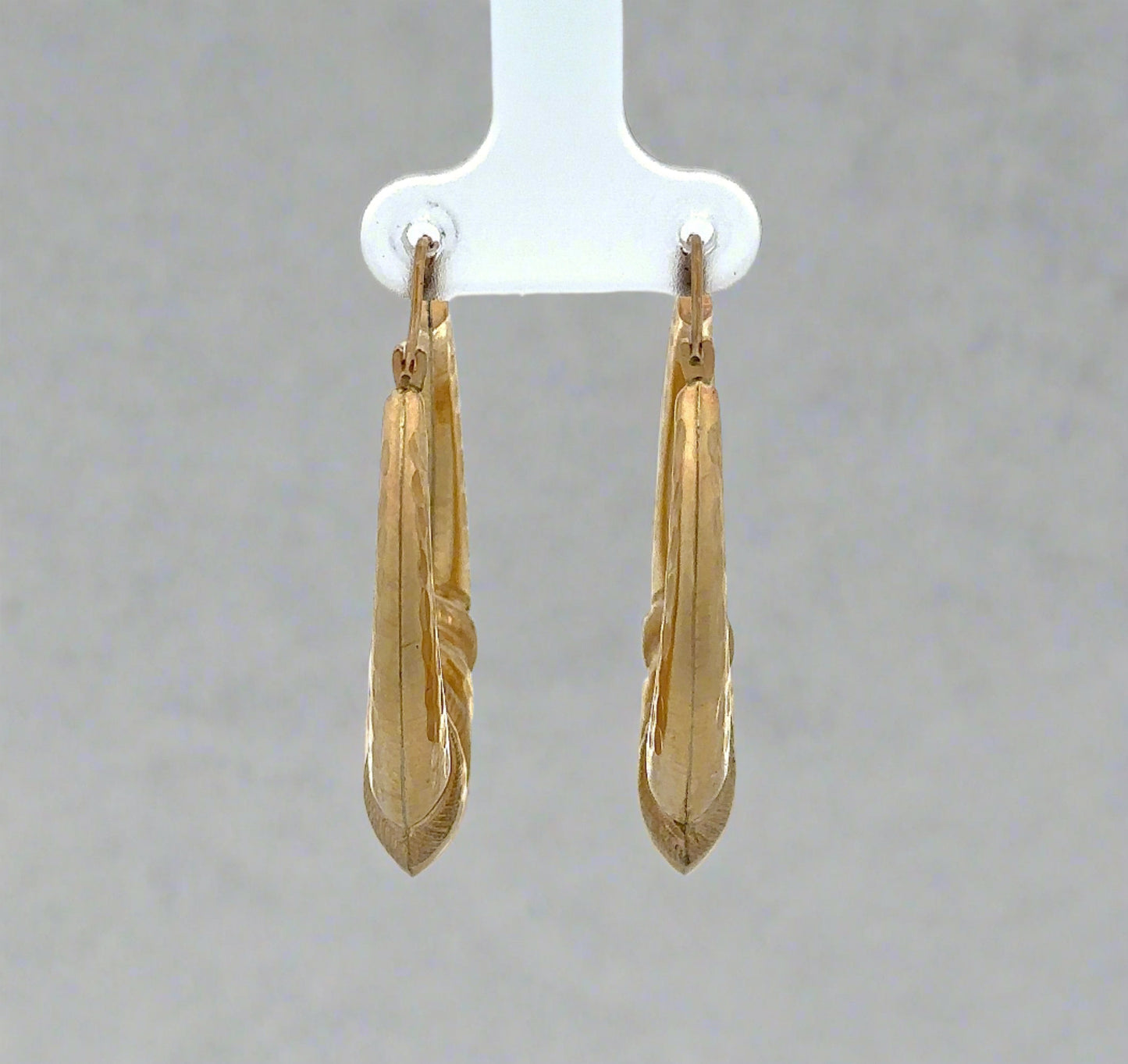 back of yellow gold hoops