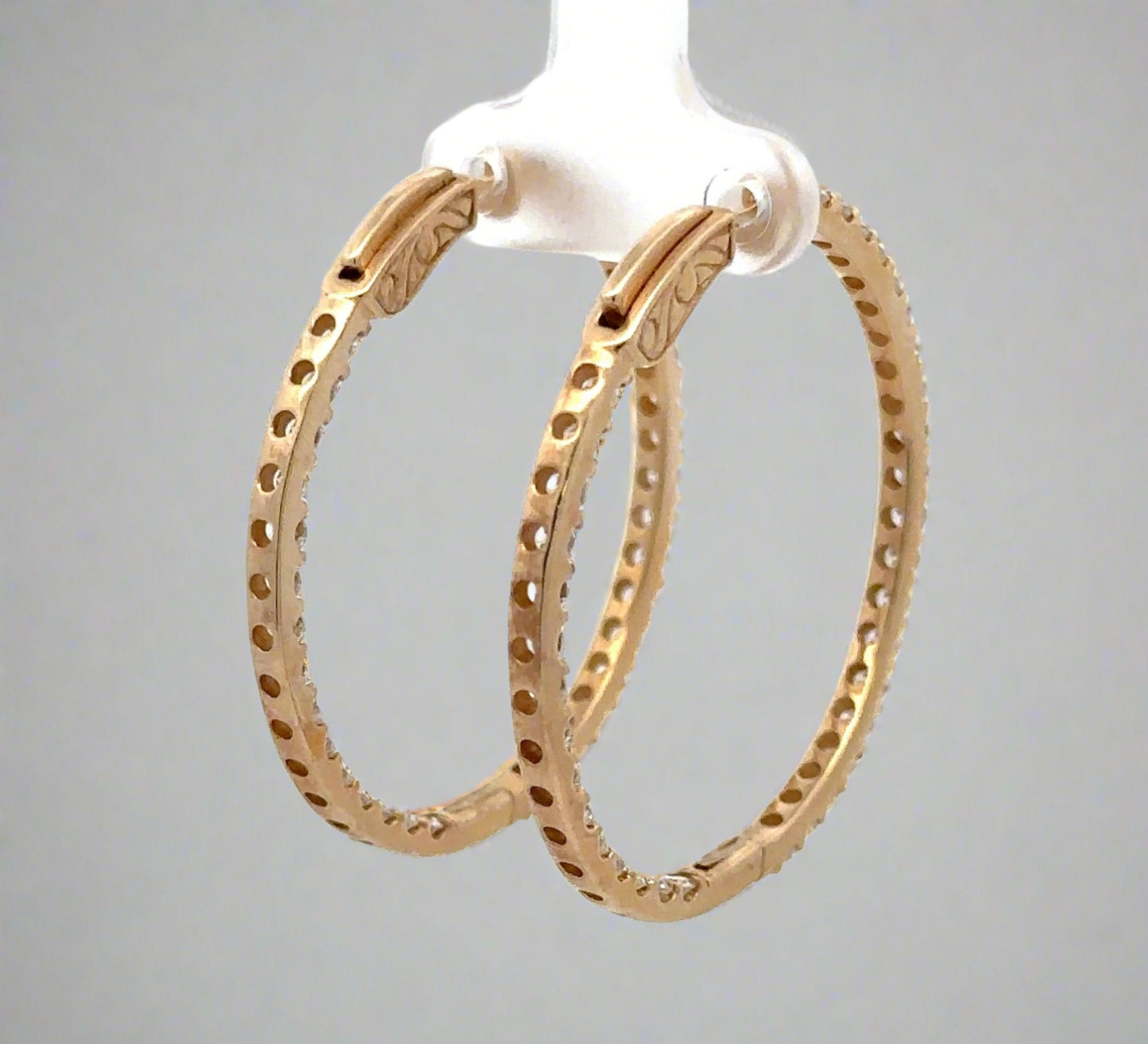 Back of diamond hoops