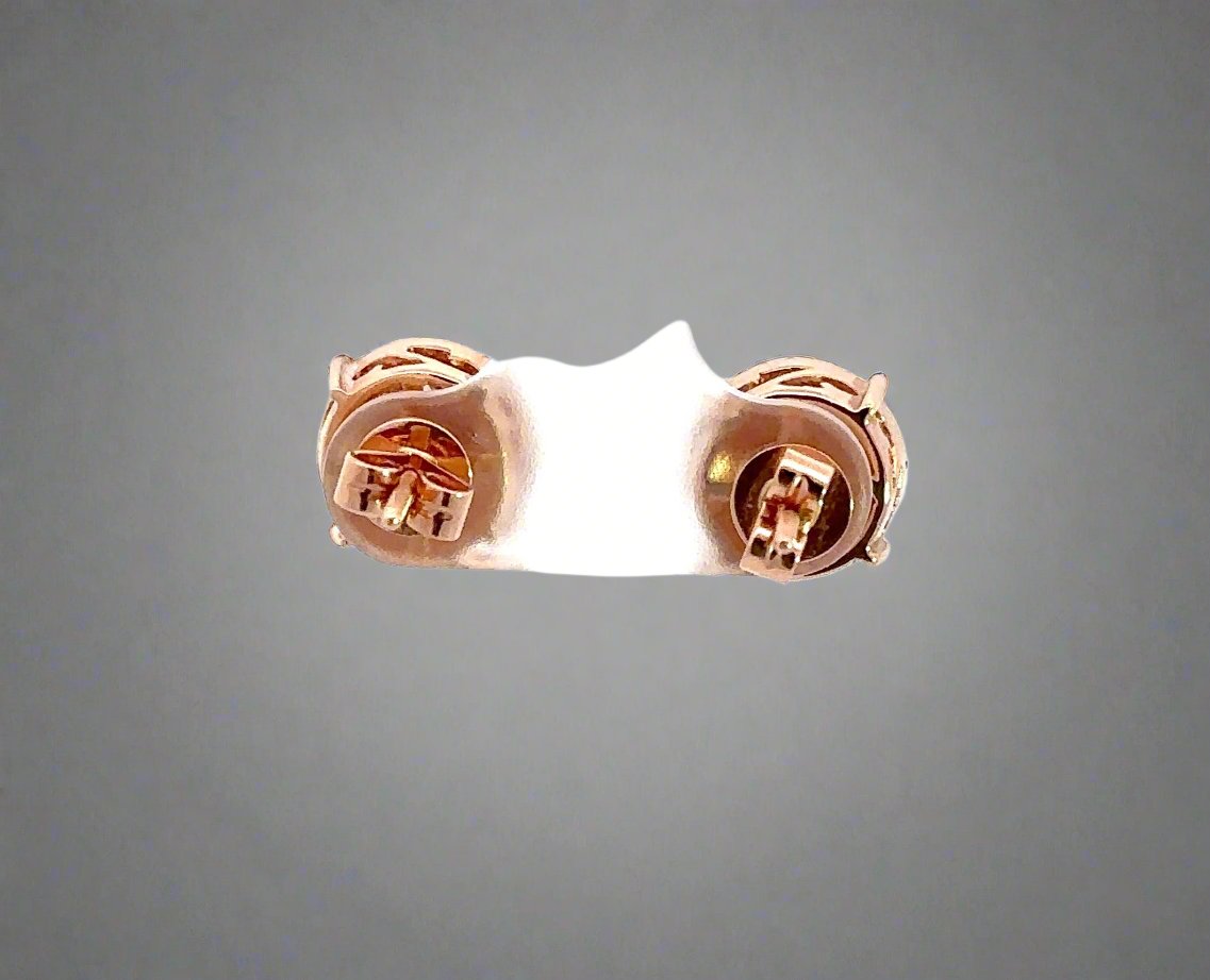 back of rose gold earrings with screwbacks