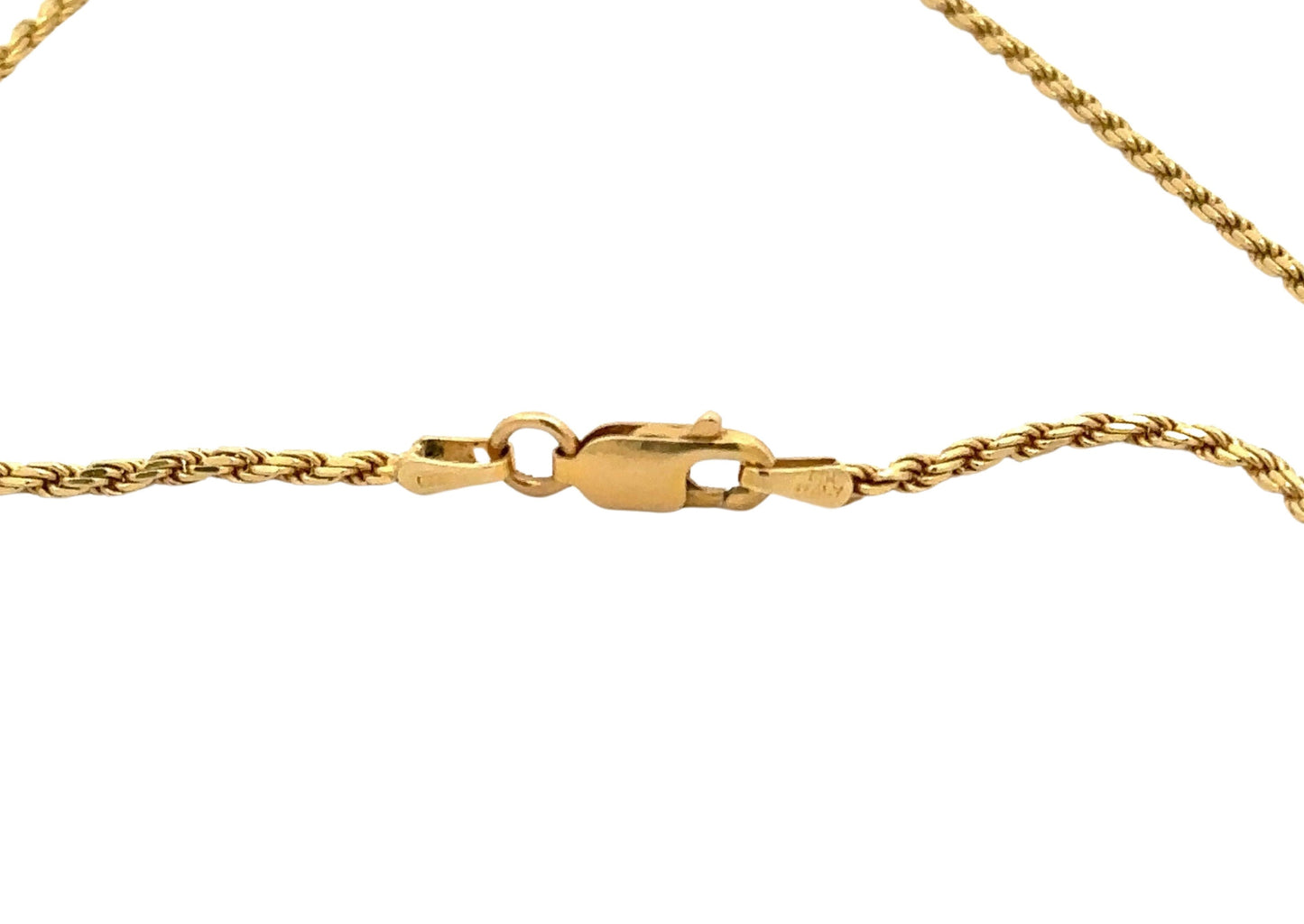 14K yellow gold lobster clasp
