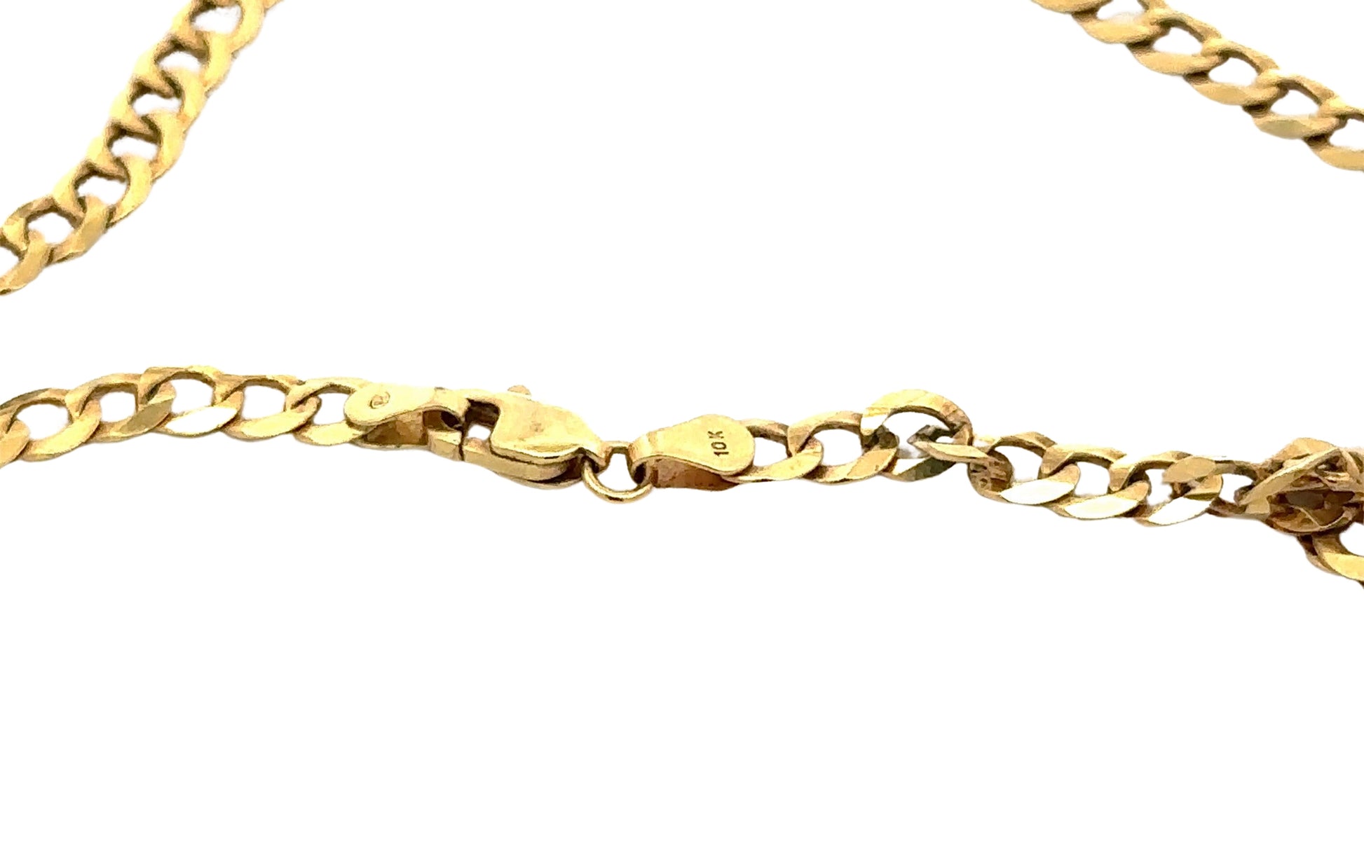 10K yellow gold stamp on lobster clasp