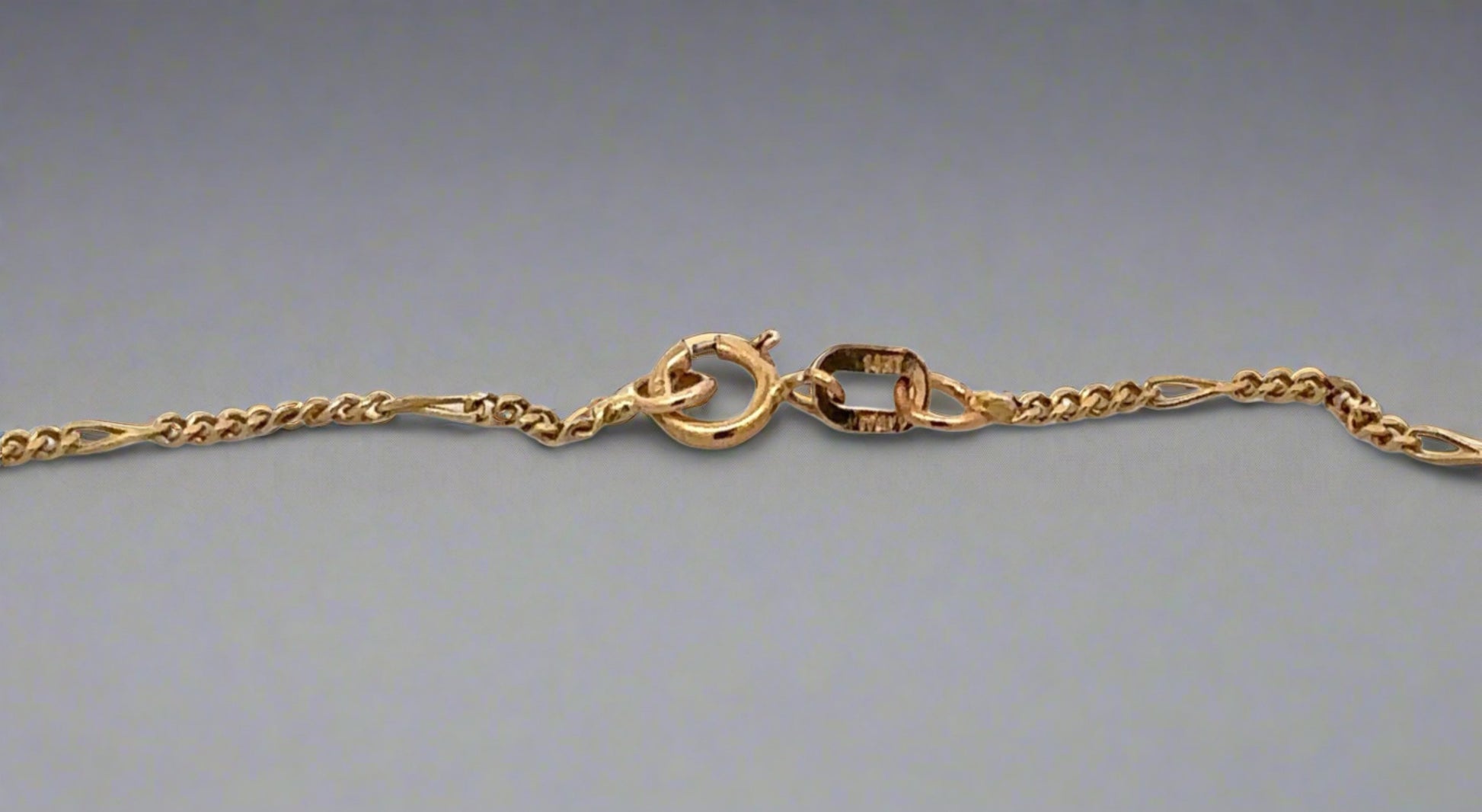 14K stamp on spring ring clasp