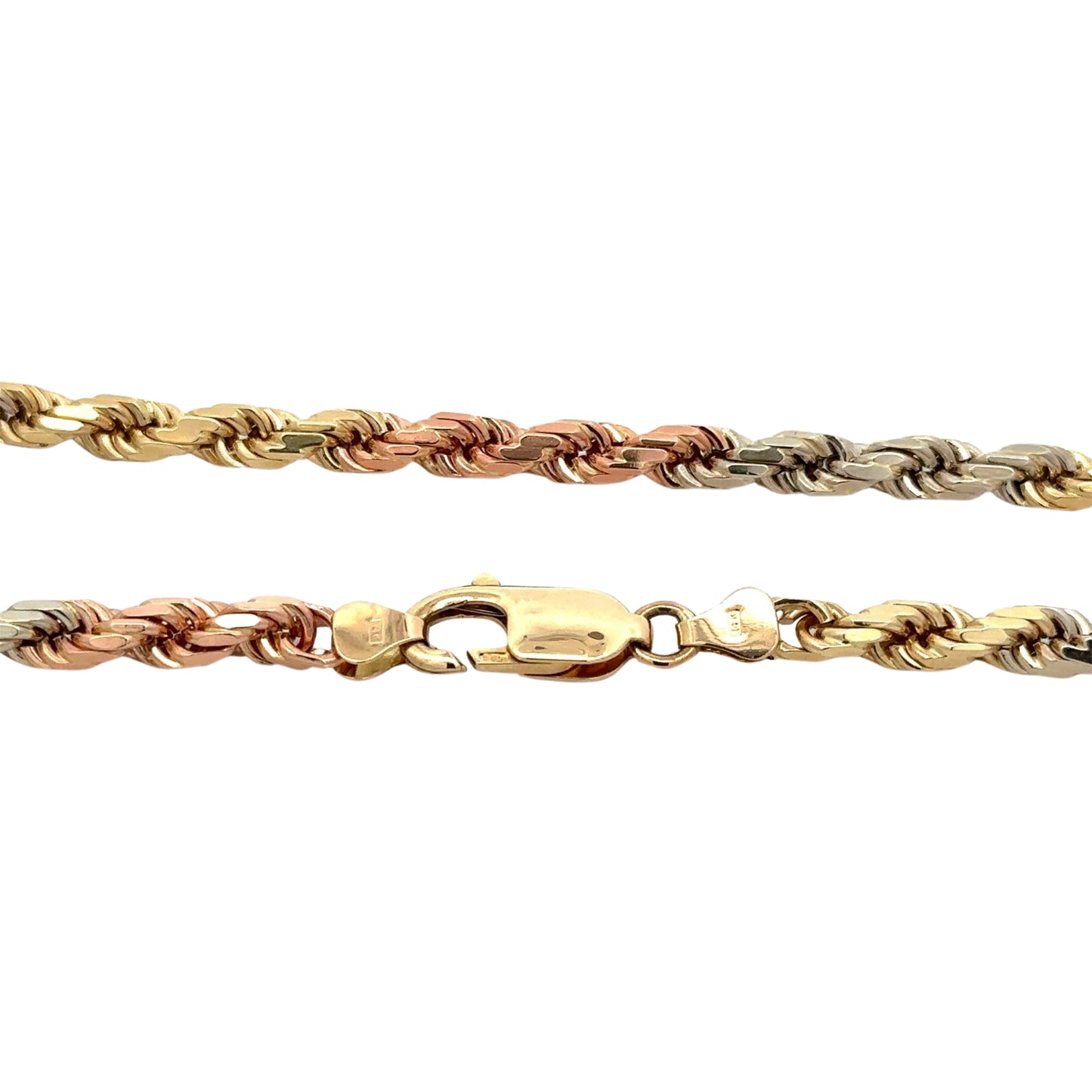 Yellow gold lobster clasp