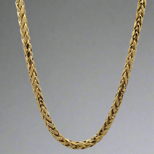 Front of round style franco chain