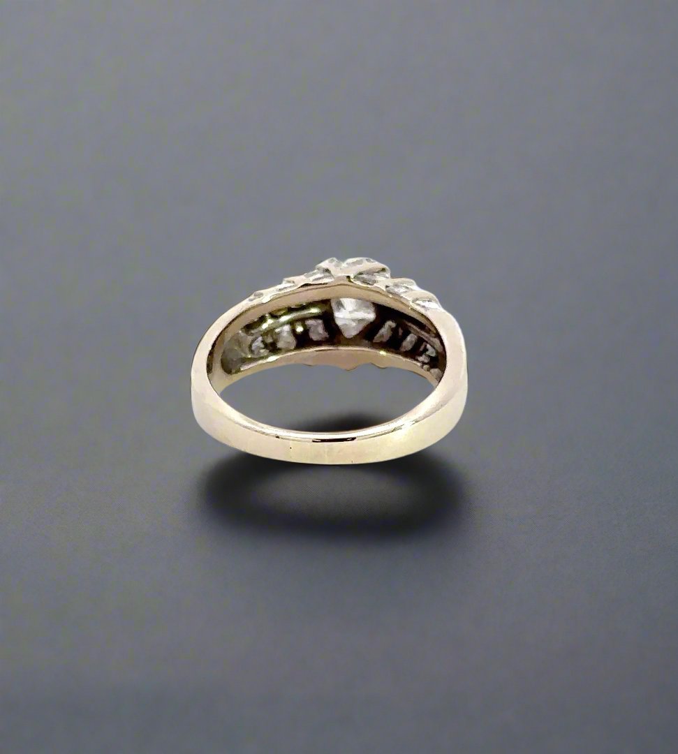back of white gold ring