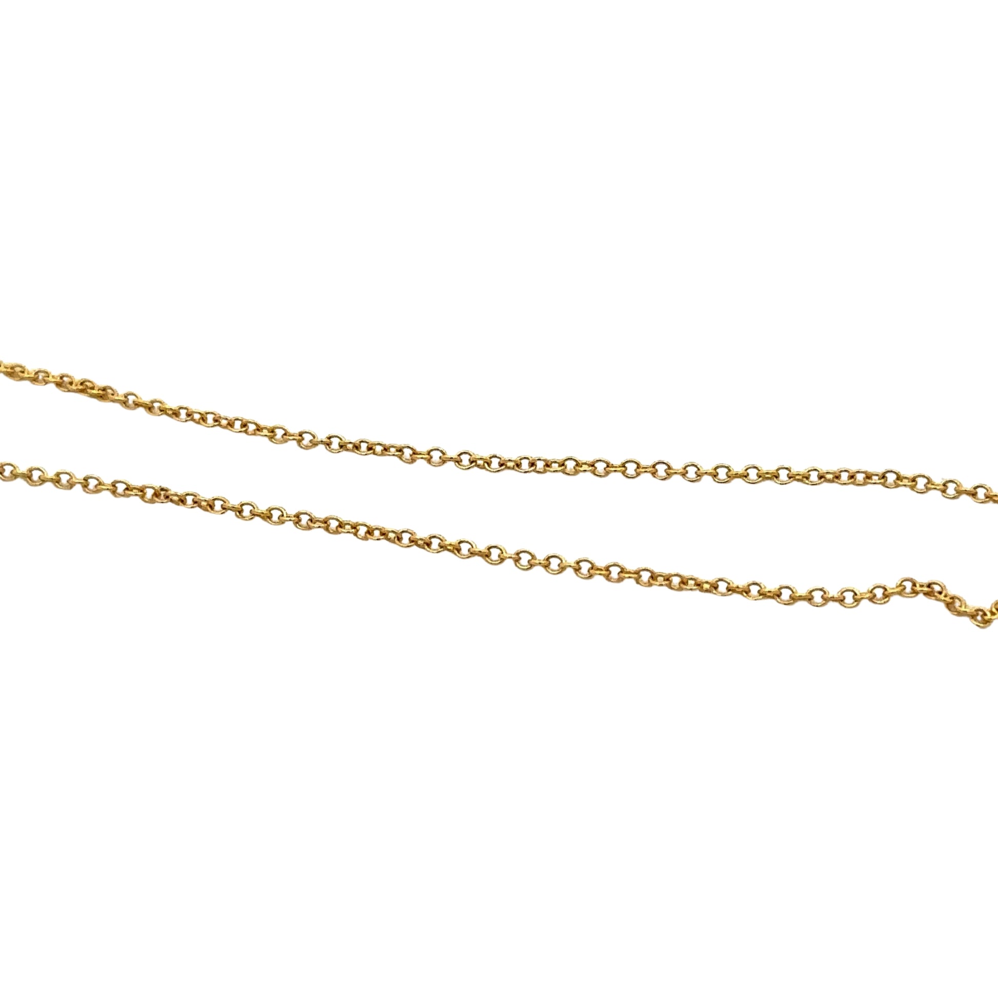 thin yellow gold link chain