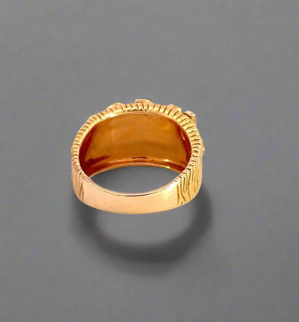 Back of ring. Back is polished