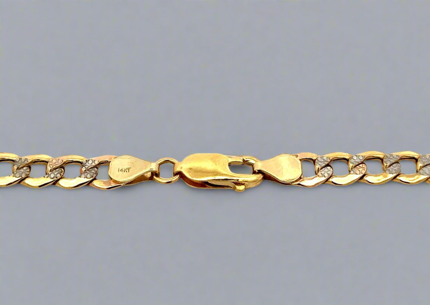 14K yellow gold Lobster clasp with scratches on gold