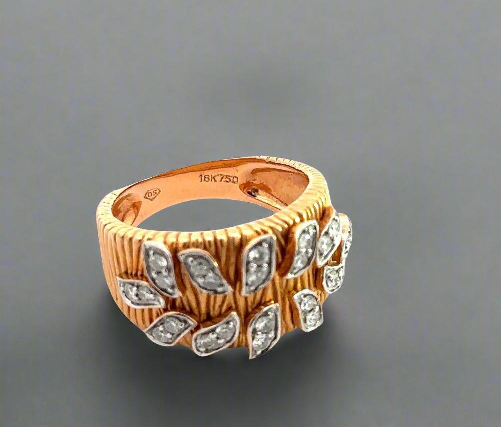 Inside of ring with 18K 750 stamp