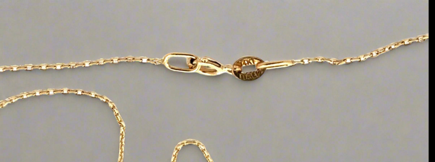 spring lock clasp with 14K stamp