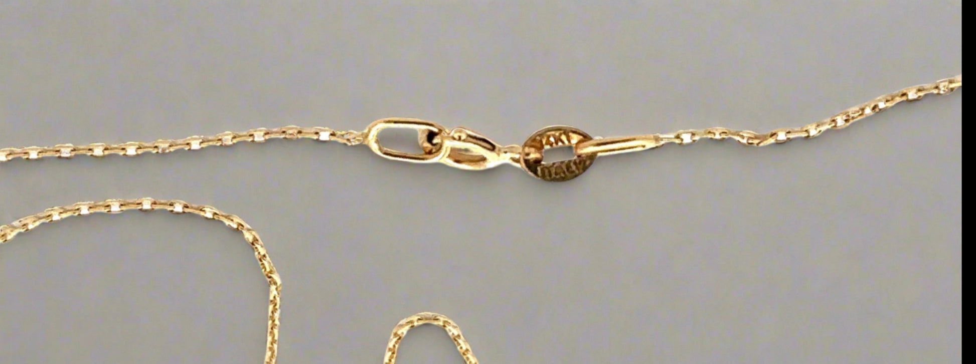 spring lock clasp with 14K stamp