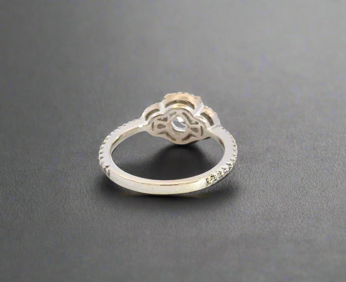 Back of white gold ring
