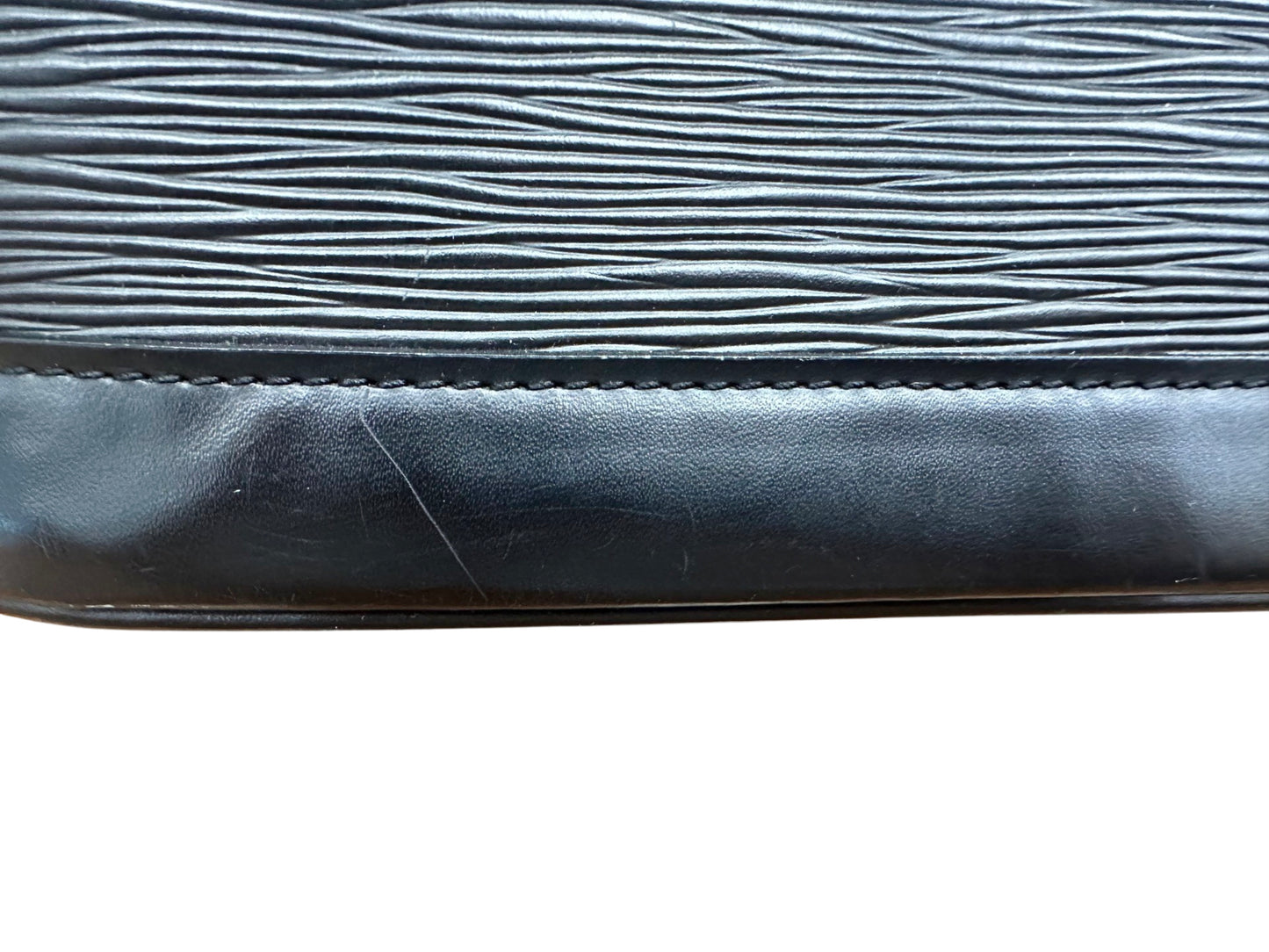 Bottom of bag with scuff marks