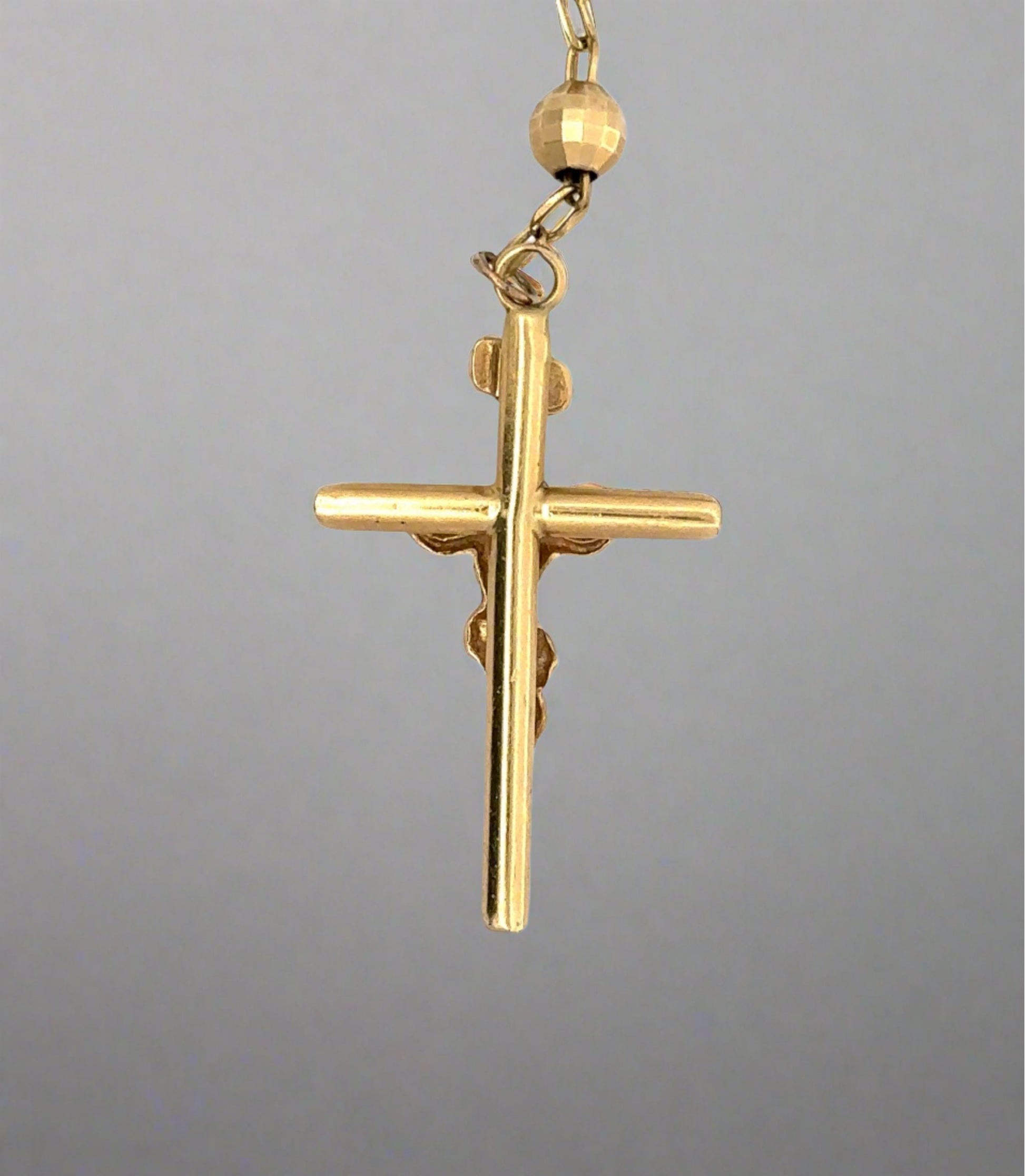 back of cross pendant