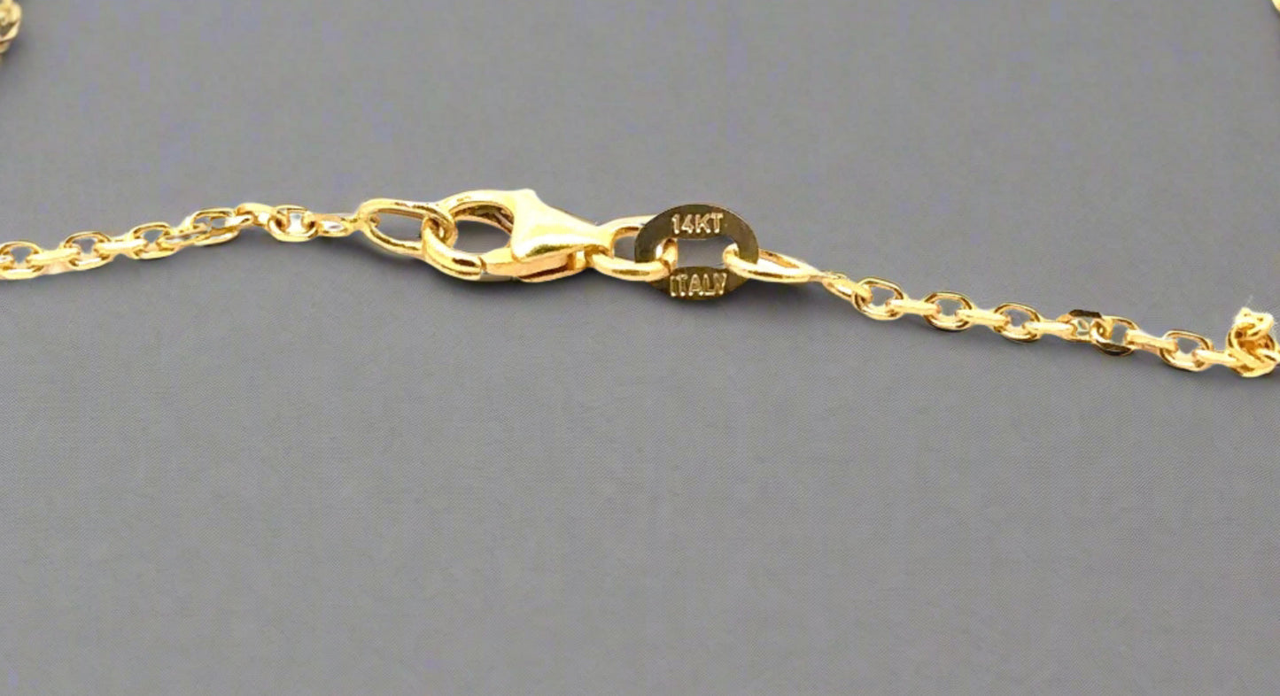 Lobster clasp with 14K Stamp