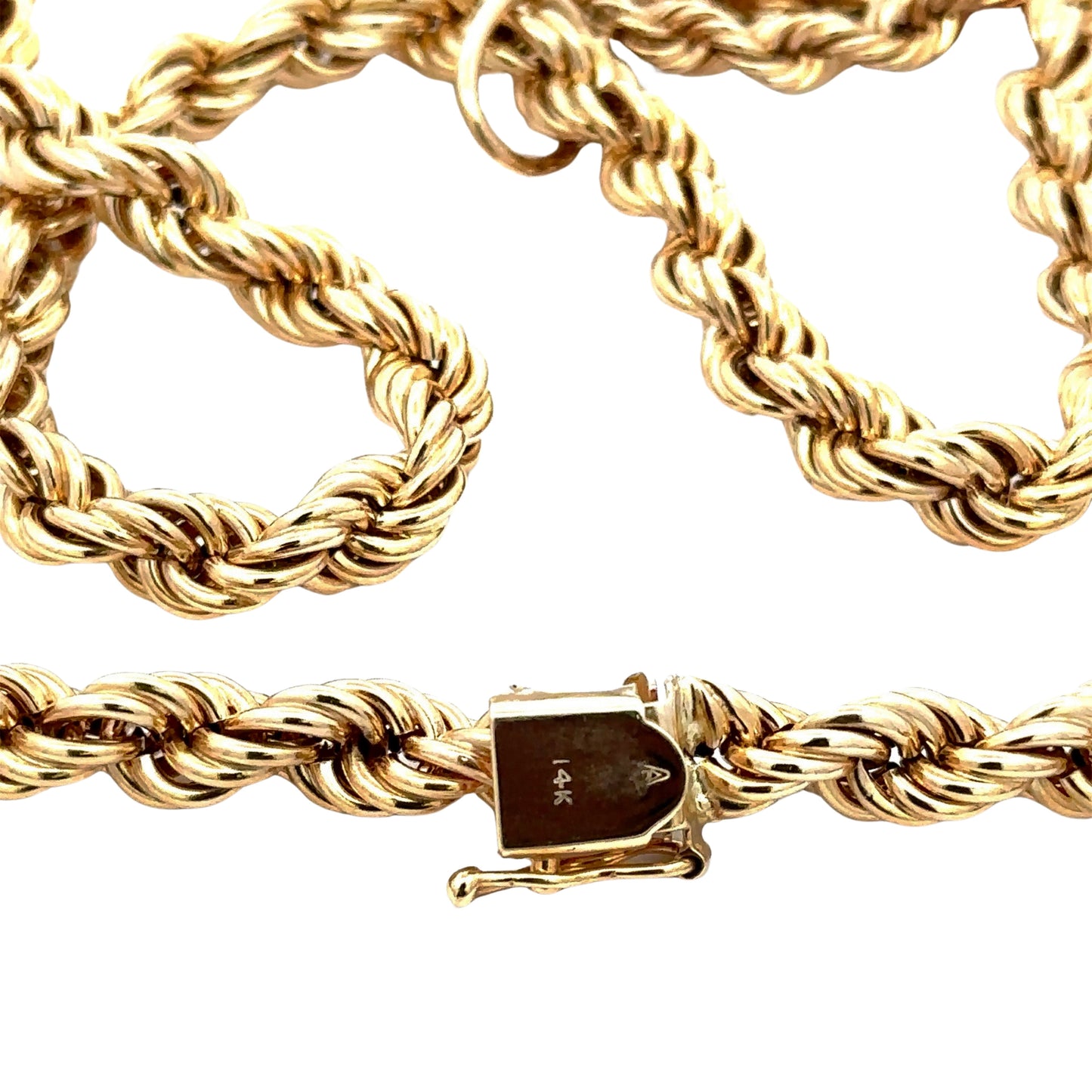 14K stamp on yellow gold clasp.