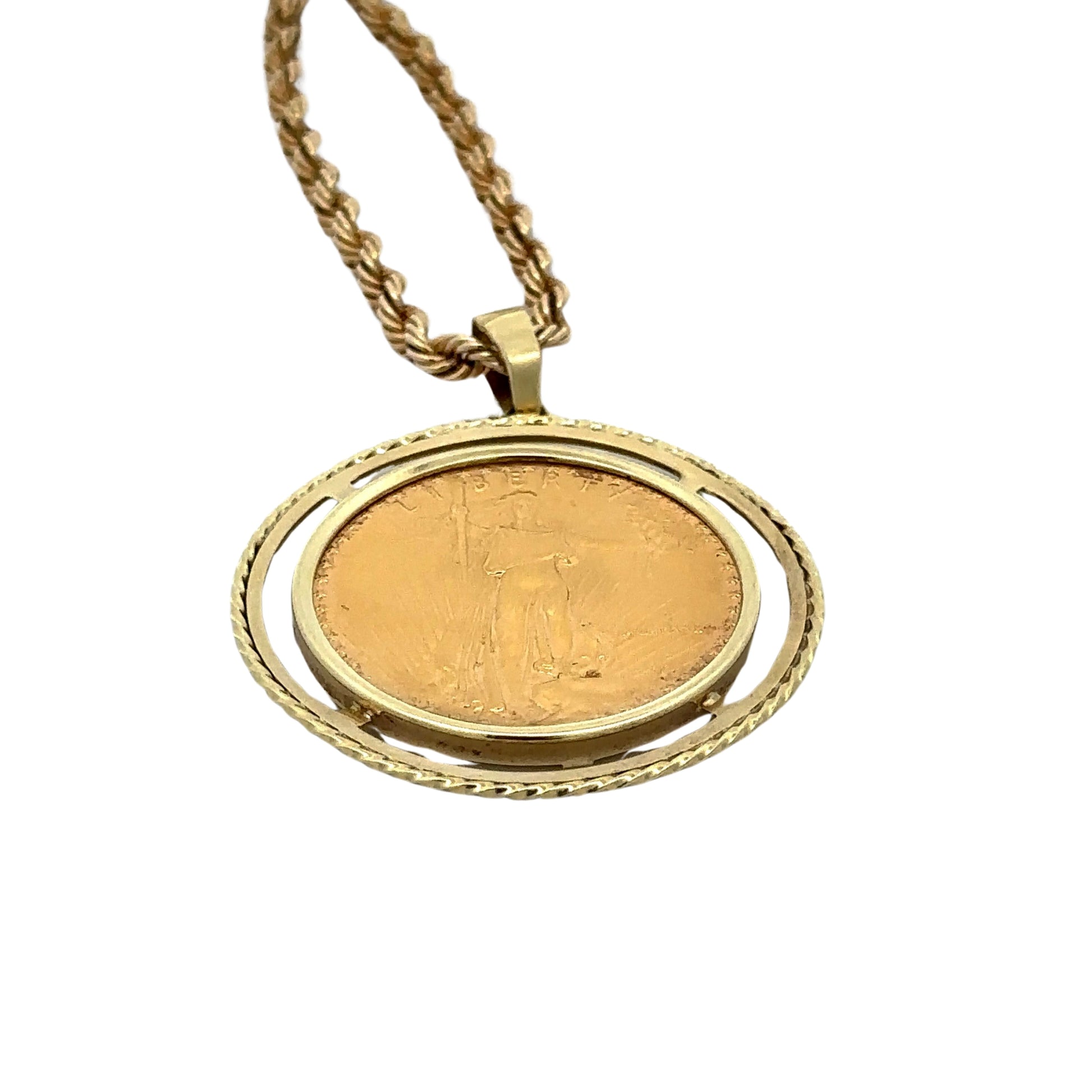 bottom of coin pendant