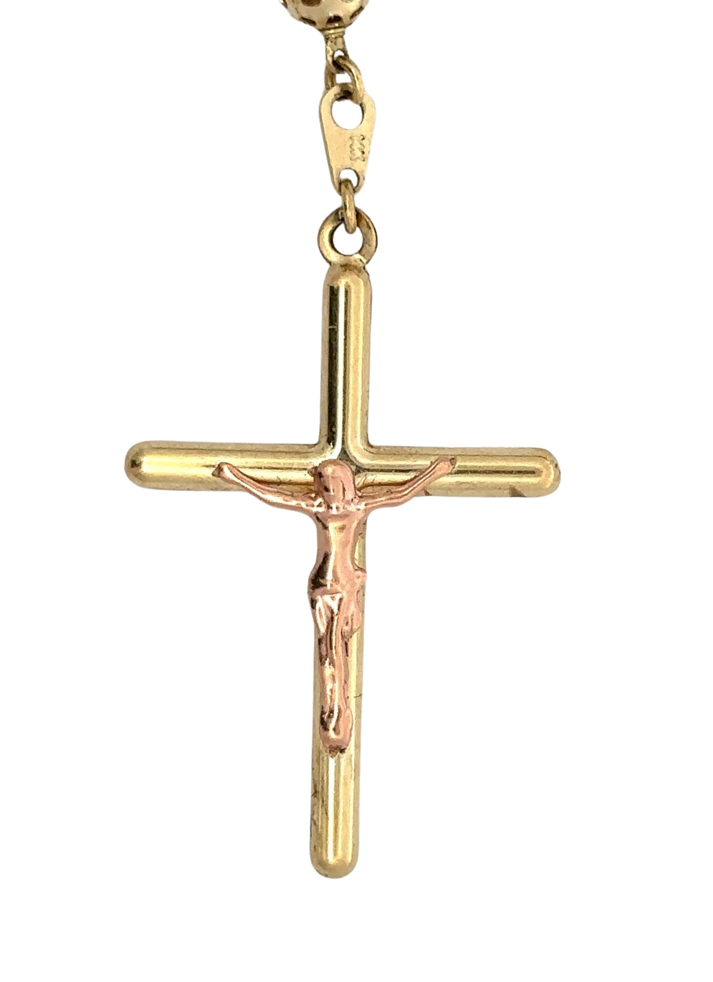 front of cross pendant