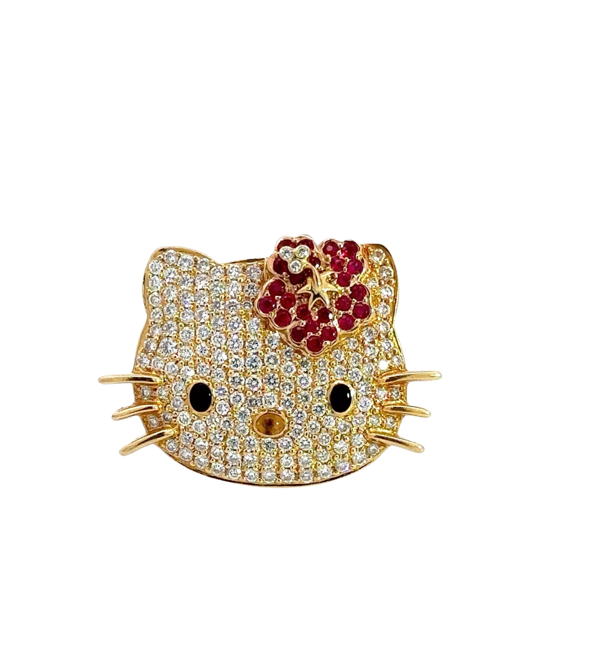 front of hello kitty ring 
