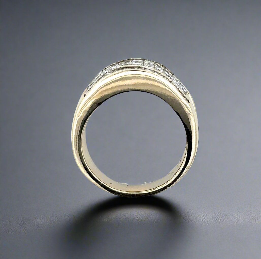top of ring with scratches on white gold