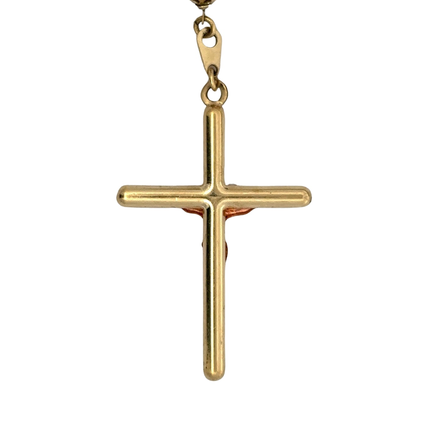 back of cross pendant