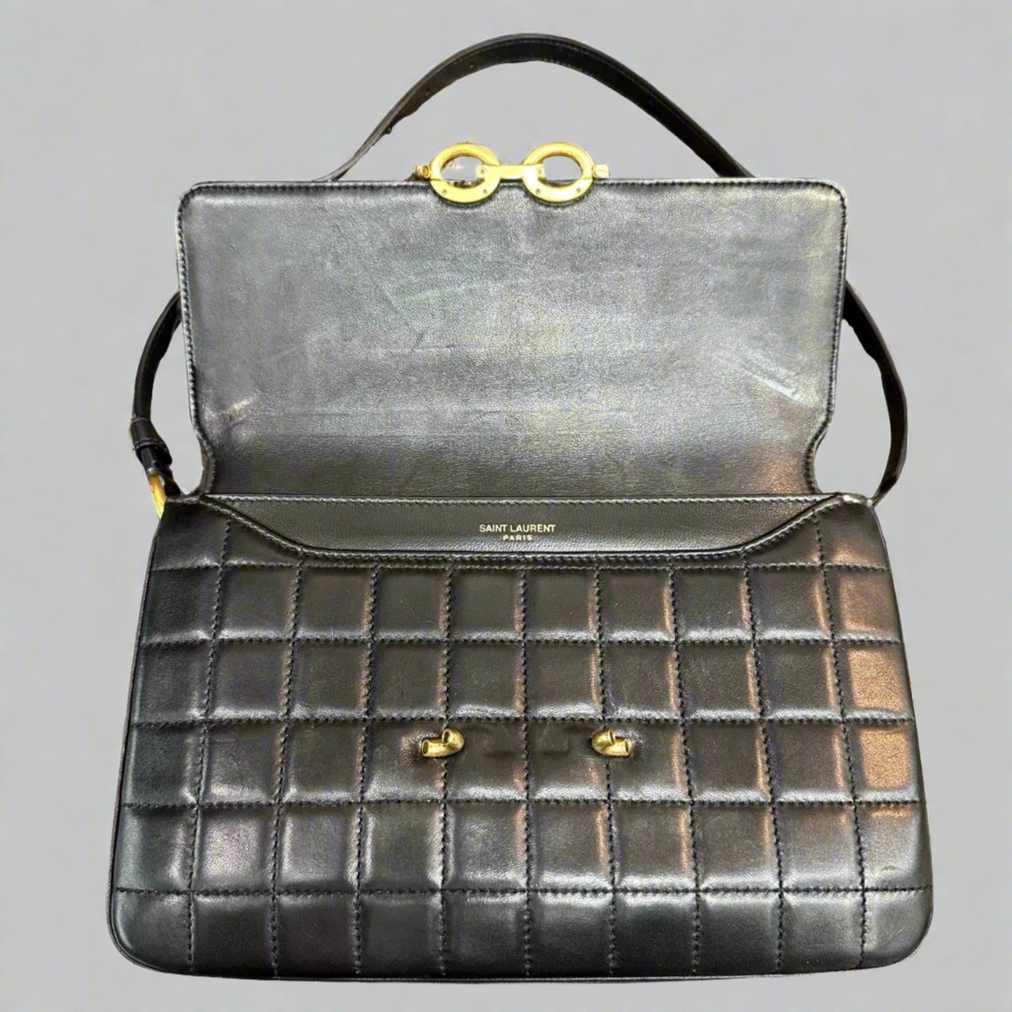 View of bag with flap open