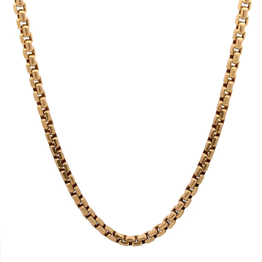 360 video of yellow gold rolo chain 