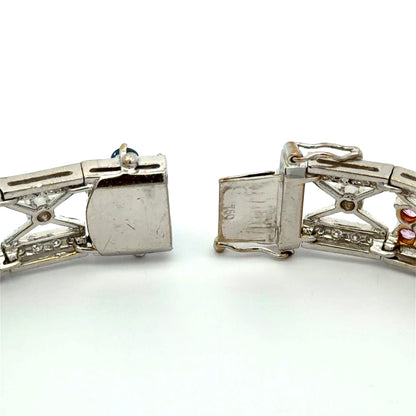 750 stamp on white gold clasp