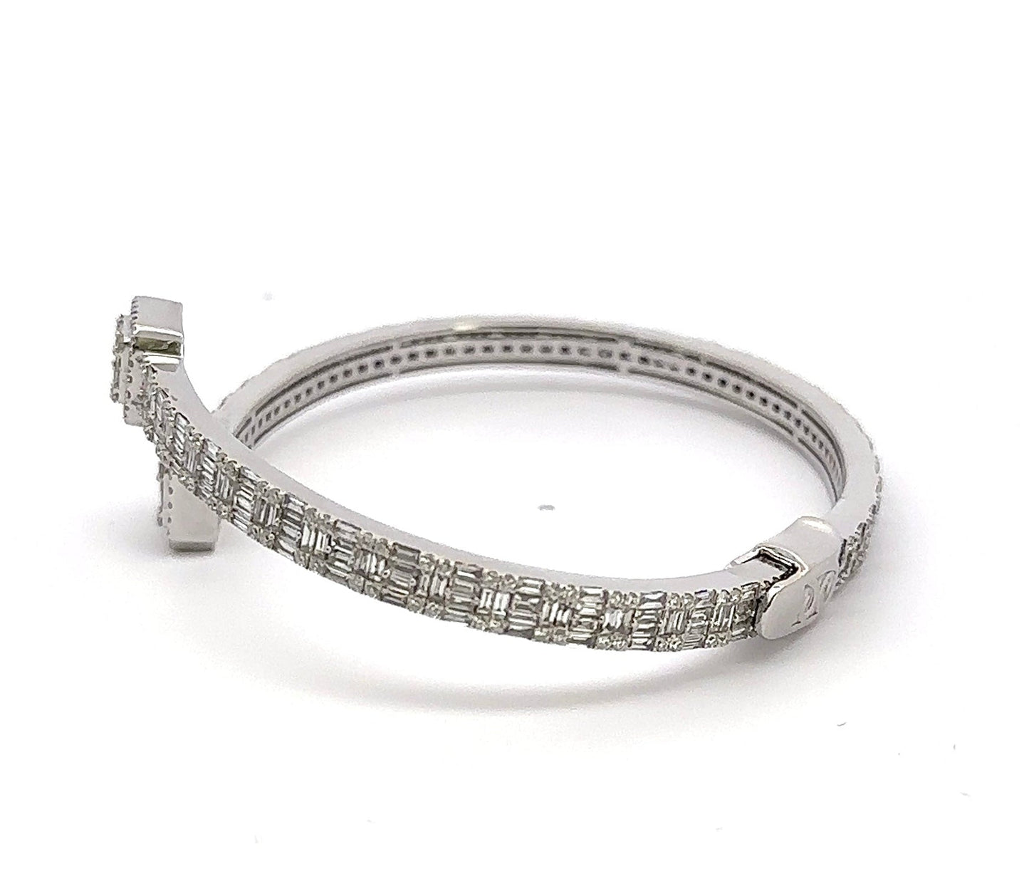 Side of open cuff bangle bracelet