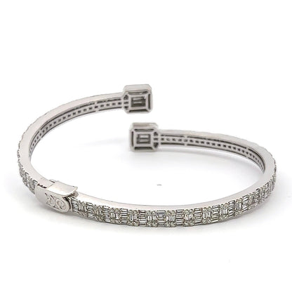 Back of open cuff bangle bracelet