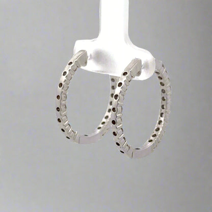 Back of white gold hoops
