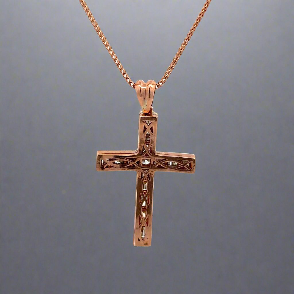 Back of diamond cross