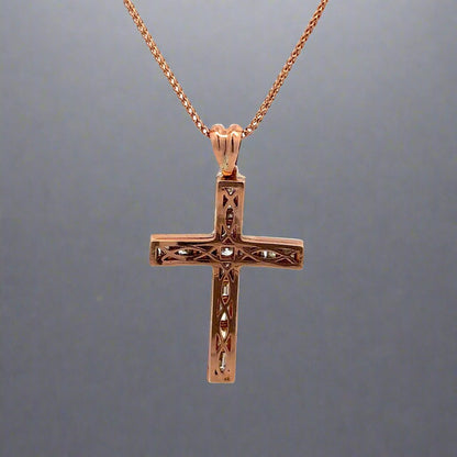 Back of diamond cross