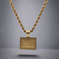 back of necklace with 14K stamp on pendant