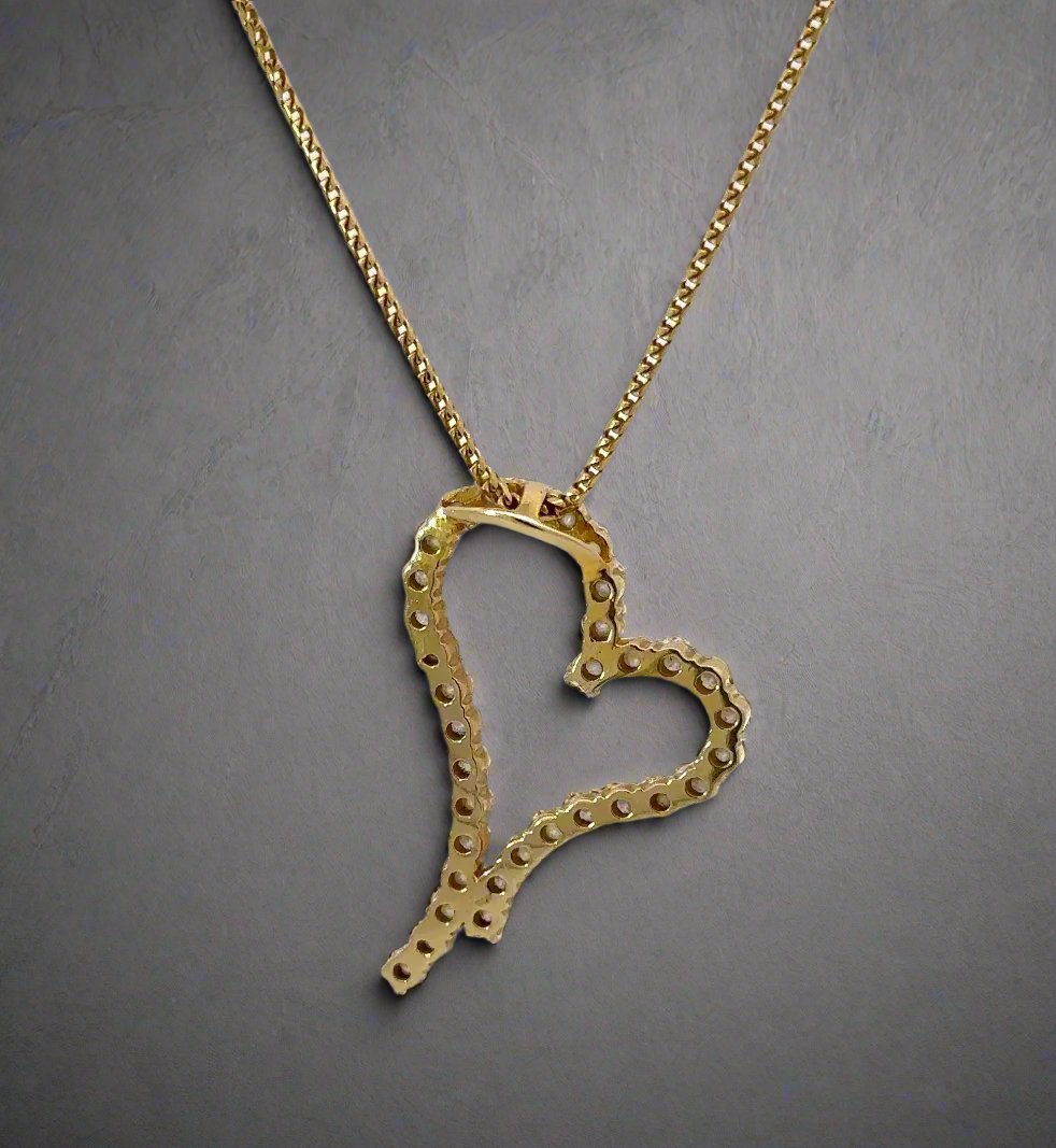 back of heart necklace