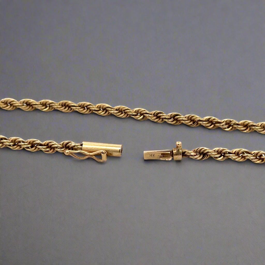 Barel clasp with 14K stamp