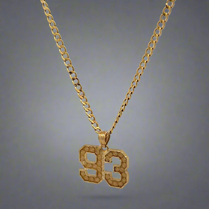 Diagonal view of necklace